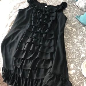 Xhilaration • Black Ruffle Dress Size Large